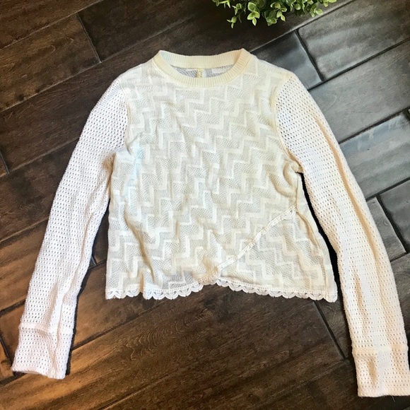 🎉HP🎉[Free People] Sheer Knit Sweater - Picture 2 of 8